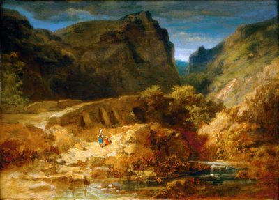 Italian Landscape by Carl Spitzweg